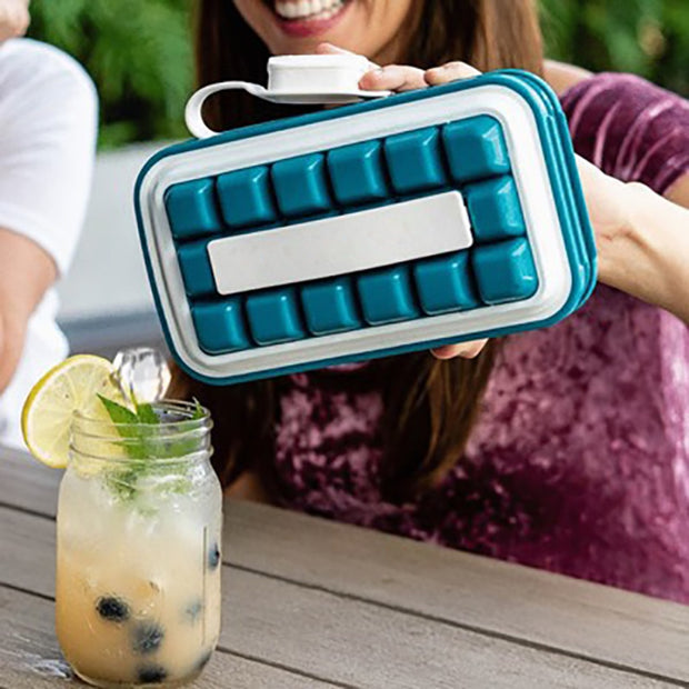 Collapsible Silicone Ice Cube Storage Box